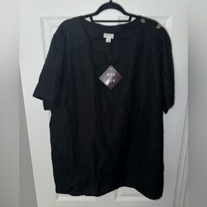 NWT Ava & Viv Black Blouse size 3X from Target